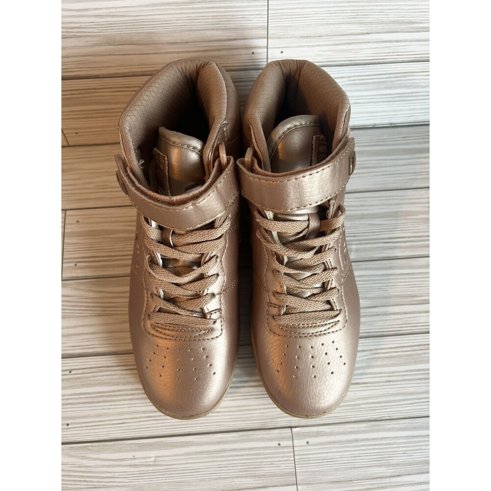 Fila Vulc 13 Sneakers High Tops Women's Size 8 Metallic Rose Gold Pink Shoes - Picture 4 of 10